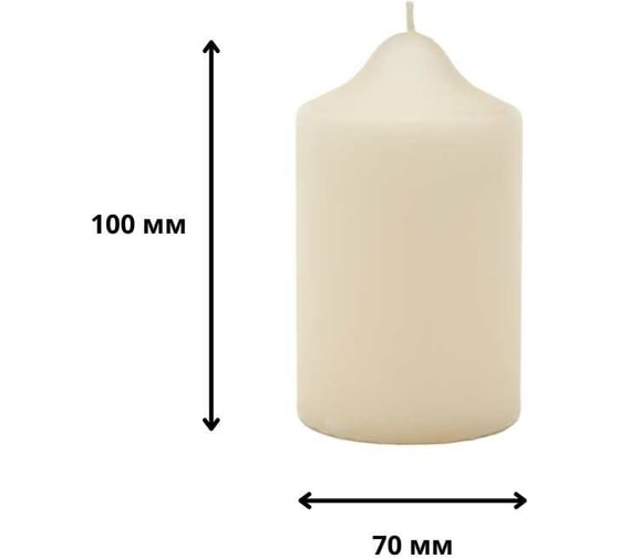Свеча Антей Candle бочонок 70x100 мм, цвет: белый, запах: кокос 50710546