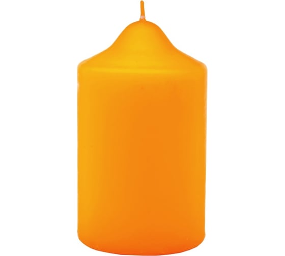 Свеча Антей Candle бочонок 70x100 мм, цвет: оранжевый, запах: мультифрукт 50710554