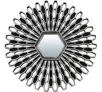 Декоративное зеркало QWERTY Лимож, серебро, 7x6.2 см 74053