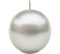 Свеча Антей Candle шар диаметр 60 мм, цвет серебро 5070404