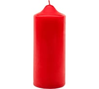 Свеча Антей Candle бочонок 50x120 мм, цвет красный 5074822