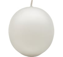 Свеча Антей Candle шар диаметр 80 мм, цвет белый 5070480