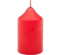 Свеча Антей Candle бочонок 70x120 мм, цвет красный 50741022
