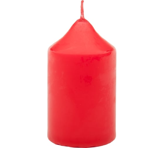 Свеча Антей Candle бочонок 70x120 мм, цвет красный 50741022 1