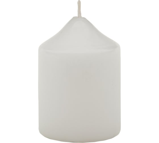 Свеча Антей Candle бочонок 70x100 мм, цвет белый 50701020