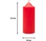 Свеча Антей Candle бочонок 50x150 мм, цвет красный 5075822 2