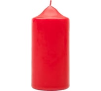 Свеча Антей Candle бочонок 70x150 мм, цвет красный 50751022