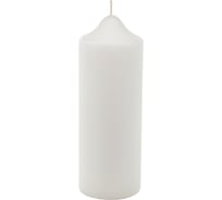 Свеча Антей Candle бочонок 70x180 мм, цвет белый 50710820