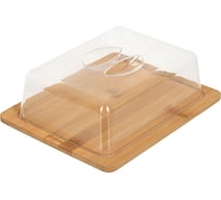 Сервировочная доска MARMITON с крышкой, бамбук, 25.5x20x7.5 см 17629