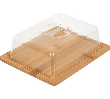 Сервировочная доска MARMITON с крышкой, бамбук, 25.5x20x7.5 см 17629