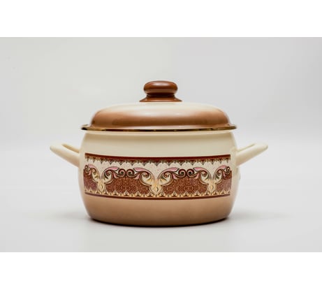 Глубокая кастрюля METROT Эксклюзивс Терракот с металлической крышкой 5.3 л, 22 см 110619