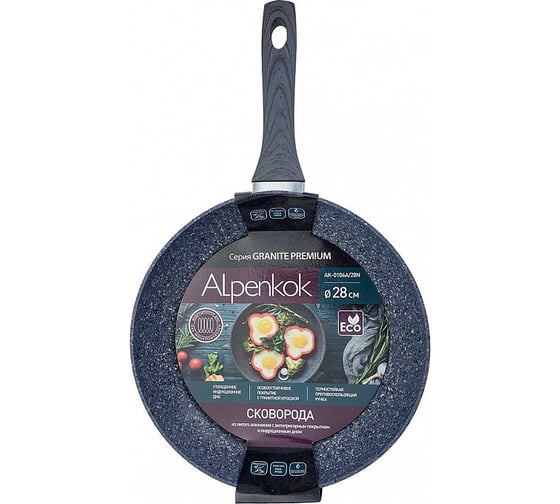 Алюминиевая сковорода Alpenkok AK-0106A/28N с антипригарным покрытием Р1-00007825