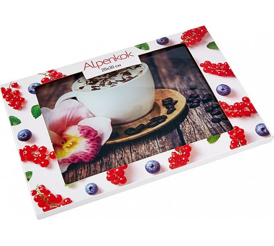 Стеклянная разделочная доска Alpenkok AK-9015 Классика 20x30 см 24 Р1-00004323