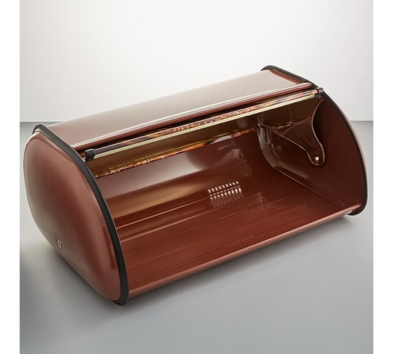 Хлебница Alpenkok AK-3516 с декоративной крышкой, металл, 44x27x18 см 0R-00005521