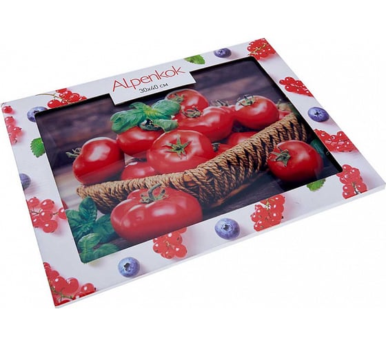 Стеклянная разделочная доска Alpenkok AK-9037 Томаты 30x40 см 12 Р1-00006285