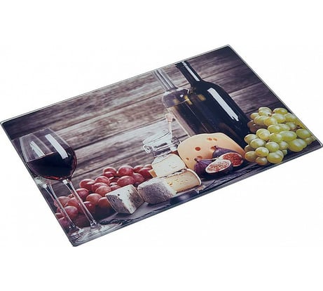 Стеклянная разделочная доска Alpenkok AK-9041 Сомелье 20x30 см 24 Р1-00008687
