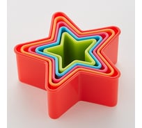Набор форм для печенья АК-622Р/5 Звездочки, 5 размеров 72 0R-00001246