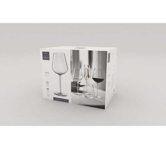 Бокалы для вина Bormioli Rocco INALTO UNO CAL MEDIUM 470 мл набор из 6 шт 4/80 Б0045297