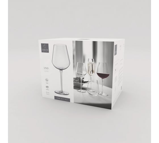 Бокалы для вина Bormioli Rocco INALTO UNO CAL LARGE 560 мл набор из 6 шт 2/48 Б0045296