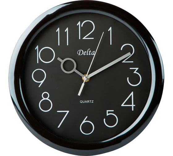 Настенные часы DELTA DT-0127 28 см 10, черный 0R-00000900