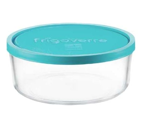 Круглый контейнер Bormioli Rocco FRIGOVERRE B3884401 D15 см 900 мл с крышкой 12/300 Б0020639