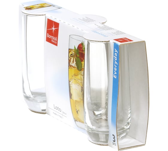 Стаканы Bormioli Rocco LOTO LONG DRINK 335 мл, набор 3 шт 10/270 Б0046265