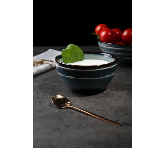Салатник BILLIBARRI Indigo на ножках керамика 10,3x5,4 см 806416473342