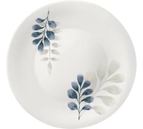 Обеденная круглая тарелка Bormioli Rocco BOTANICA 480170 опаловое стекло декор Blue 27 см Б0054432
