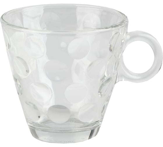 Чашка для кофе Bormioli Rocco DOTS 220 мл прозрачная 6/48/1344 Б0030148