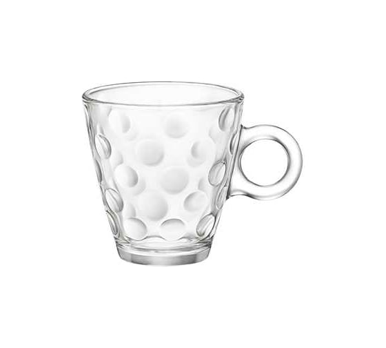 Чашка для кофе Bormioli Rocco DOTS 220 мл прозрачная 6/48/1344 Б0030148