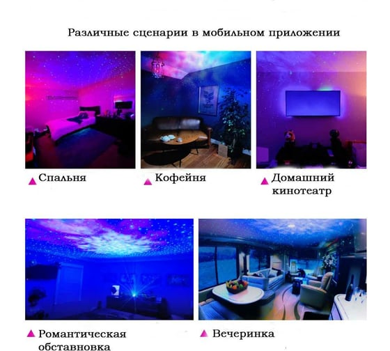 Умный проектор Roximo звездное небо PRCL01