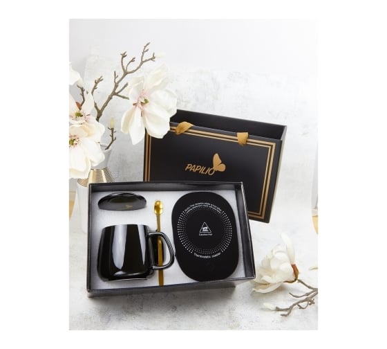 Кружка PAPILIO HOME с USB подогревом черный HCS-BLACK_001-380