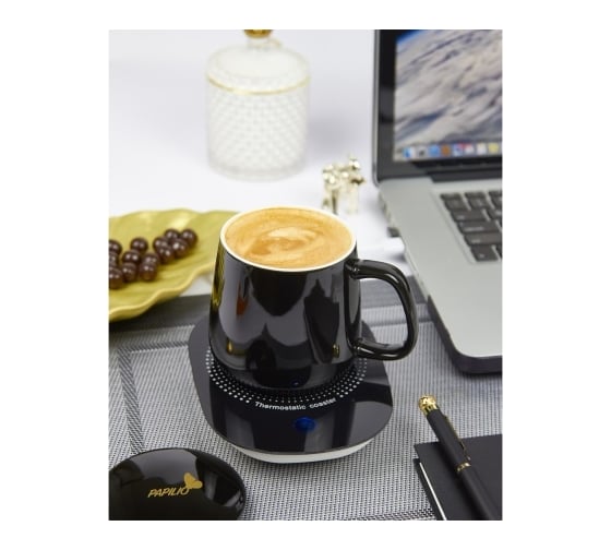 Кружка PAPILIO HOME с USB подогревом черный HCS-BLACK_001-380