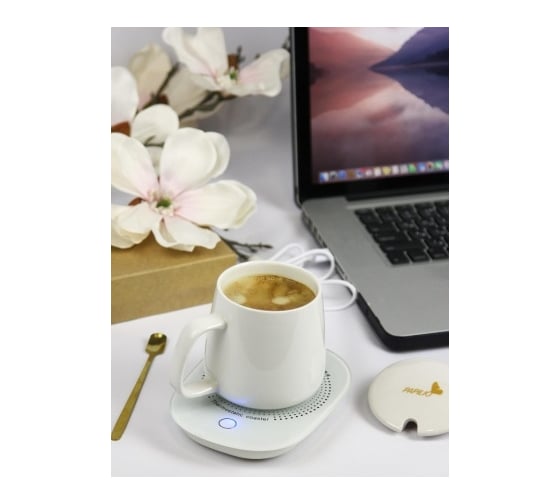 Кружка PAPILIO HOME с USB подогревом белый HCS-W_002-380