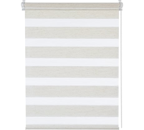 Рулонная штора Decofest Бейс день/ночь, Эко-бежевый, 80x160 Мини А0000030643