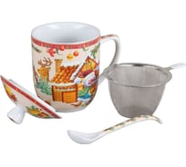 Кружка Rosenberg с заварником и ложкой R-260037
