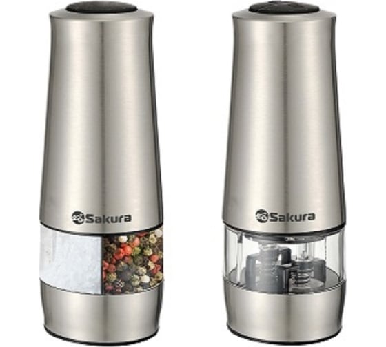 Электрическая двусторонняя мельница для соли и перца Sakura SA-6670 1