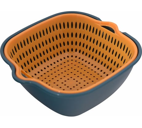 Дуршлаг МУЛЬТИДОМ Дабл NEW с миской размер 19x17x7,5 см, объем 1200 мл VL11-121