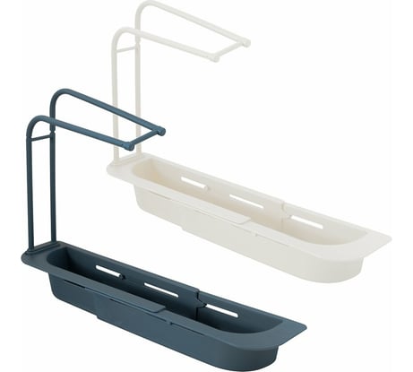 Раздвижная подставка для раковины МУЛЬТИДОМ NEW размер 36-50x8х5 см, высота 27 см 2 цвета VL58-234