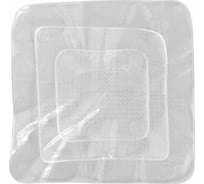 Крышки для хранения продуктов МУЛЬТИДОМ набор 3 шт размеры 9,5x9,5 см, 13,5x13,5 см, 18,5x18,5 см VL80-119