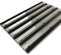 Грязезащитная придверная решетка ООО ПК ЦентрВход Эксперт резина-широкий скребок, 390х590 мм 731EX007