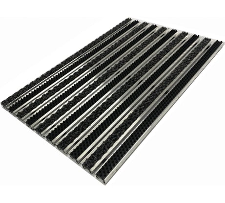 Грязезащитная придверная решетка ООО ПК ЦентрВход Эксперт ворс-щетка, размер 390x590 мм 731EX006