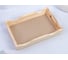 Деревянный поднос для завтрака Дарим Красиво волна №3 массив, 30x20x5,5 см 3440945 1