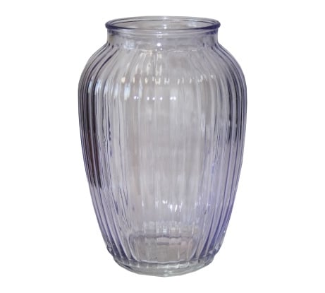 Ваза Никольский завод Луана 2 h24 см, лаванда, светотехническое стекло 066242