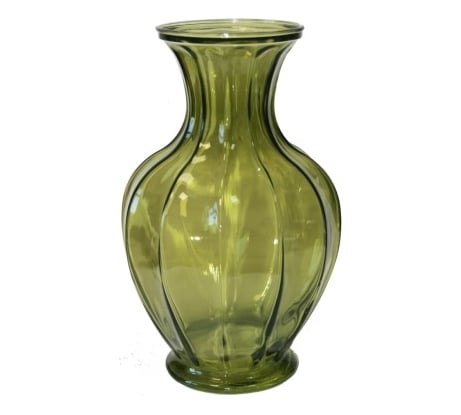 Ваза Никольский завод Кувшин 3 28.5 см, зеленый, светотехническое стекло 066236