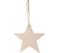 Декоративное украшение Волшебная страна Звезда 8х8 см, фанера 103443