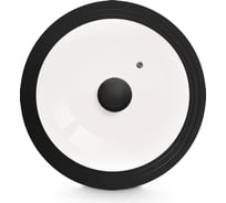 Стеклянная крышка Ladina силиконовый обод, пароотвод, силиконовая ручка, Д 24/26/28 см 90005