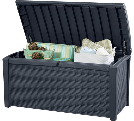 Сундук Keter BORNEO-RAUND RATTAN 416 L графит 230414