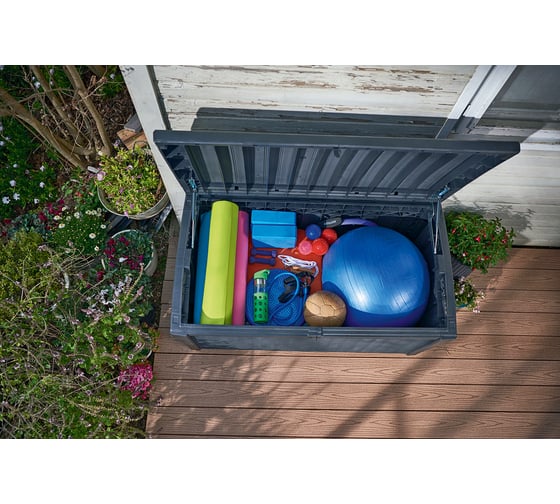 Сундук Keter BORNEO-RAUND RATTAN 416 L графит 230414