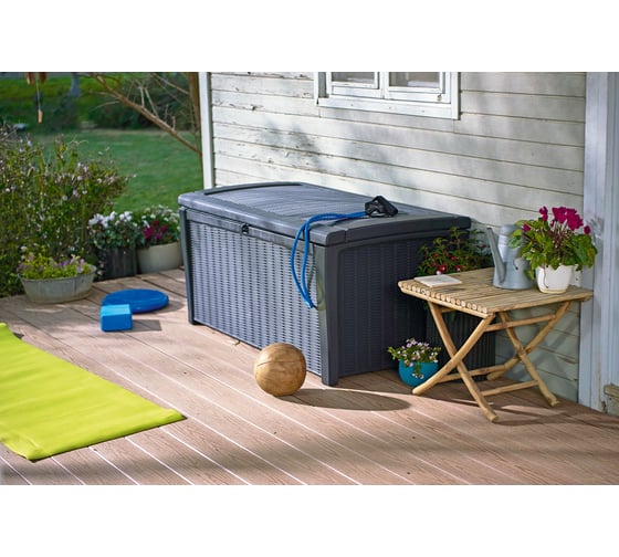 Сундук Keter BORNEO-RAUND RATTAN 416 L графит 230414